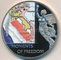 Libéria 2006. 10$ "Szabadság pillanatai - Indokína függetlensége 1954" multicolor, tanúsítvánnyal T:PP  Liberia 2006. 10 Dollars "Moments of Freedom-Independence of Indochina 1954" multicolor, with certificate C:PP