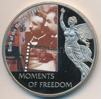 Libéria 2006. 10$ "Szabadság pillanatai-A Mozi születése 1895" multicolor, tanúsítvánnyal T:PP  Liberia 2006. 10 Dollars "Moments of Freedom-Birth of the Movies 1895" multicolor, with certificate C:PP