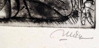 Hincz Gyula  (1904-1987): A Kommunisták Magyarországi Pártjának alakuló ülése. Rézkarc, papír, jelze...