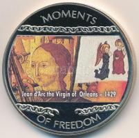 Libéria 2004. 10$ "Szabadság pillanatai-Jean d´Arc 1429." multicolor tanúsítvánnyal T:PP Liberia 2004. 10 Dollars "Moments of Freedom-Jean d´Arc the virgin of Orleans 1429." multicolor with certificate C:PP