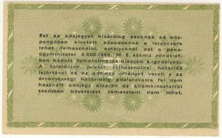 1946. 50.000AP vízjel, számok nélkül, hátoldalon szöveg vékonyabb betűkkel T:I