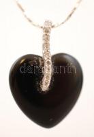 Ezüst nyaklánc medállal, Ag., bruttó: 3,1gr., jelzett, 44cm/ silver necklace pendant, Ag, gross: 3.1...