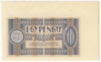 1938. 1P bal sarokívszél T:I Csak az ívszél van gyárilag meggyűrve, de a kép nem!