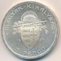 1938. 5P Ag "Szent István" T:2