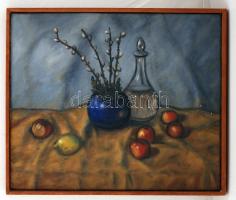 Éliás jelzéssel: Gyümölcs csendélet. Olaj, vászon, keretben, 50×60 cm