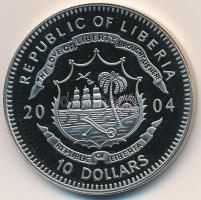Libéria 2004. 10$ "Szabadság pillanatai-Pinochet-rezsim vége 1989" multicolor tanúsítvánny...