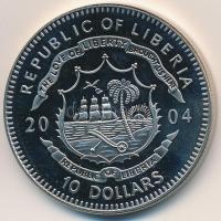 Libéria 2004. 10$ "Szabadság pillanatai-A gén-térkép 2000." multicolor tanúsítvánnyal T:PP...