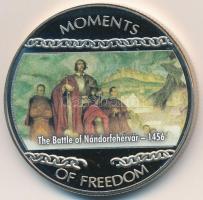 Libéria 2004. 10$ "Szabadság pillanatai-A nándorfehérvári ütközet 1456" multicolor tanúsítvánnyal T:PP Liberia 2004. 10 Dollars "Moments of Freedom-The Battle of Nándorfehérvár 1456" multicolor with certificate C:PP