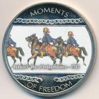 Libéria 2004. 10$ "Szabadság pillanatai - Rákóczi szabadságharc 1703" multicolor tanúsítvánnyal T:PP ujjlenyomatos  Liberia 2004. 10 Dollars "Moments of Freedom - Rakoczi's War of Independence 1703" multicolor with certificate C:PP fingerprint