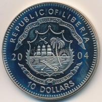 Libéria 2004. 10$ "Szabadság pillanatai - Lech Walesa és a Szolidaritás 1980" multicolor t...