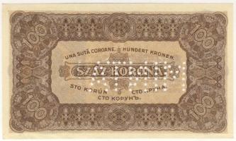 1923. 100K "MINTA" lyukasztással T:I