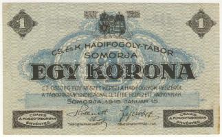 Somorja/hadifogolytábor 1916. 1K T:II