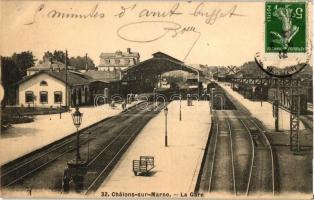 Chalons-en-Champagne, Chalons-sur-Marne; La Gare / railway station, train