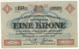 Somorja/hadifogolytábor 1916. 1K T:II