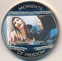Libéria 2004. 10$ "Szabadság pillanatai - Az algériai függetlenségi felkelés 1954" multicolor tanúsítvánnyal T:PP ujjlenyomatos Liberia 2004. 10 Dollars "Moments of Freedom - War of independence in Algeria 1954" multicolor with certificate C:PP fingerprint
