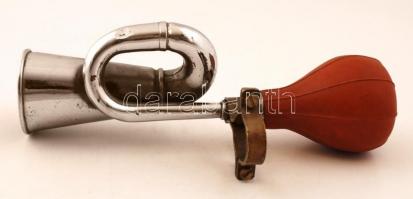 Hackel motorkerékpár kürt, fém-gumi, h:24 cm