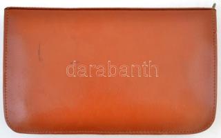 Retró piperekészlet, eredeti, szép állapotú bőrtokjában, hiánytalan, 22x13x4 cm