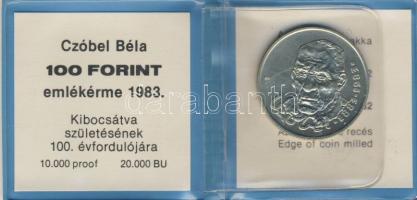 1983. 100Ft "Czóbel" T:BU Eredeti tokban, tanúsítvánnyal!