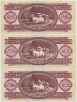 1984. 100Ft (3x) sorszámkövetők T:I