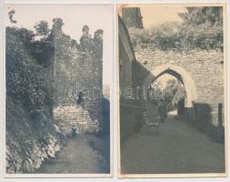 cca 1920-1930 Várrom, 4 db fotólap, 9x14 cm