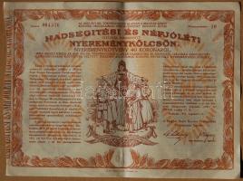 1888. "Magyarországi Jószív-gyesület" sorsjegykölcsön 2Ft-ról (3x) + 1917. "Hadsegíté...