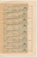 Jászapáti 1923. "Jászapáti Gőzmalom Részvénytársaság" részvénye 200K-ról szelvényekkel, fe...