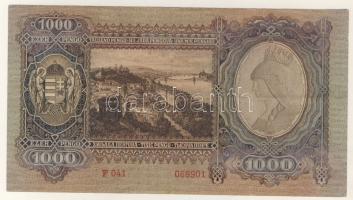 1943. 1000P előoldalon felfelé csúszott nyomat T:II