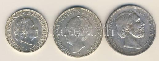 Hollandia  2 1/2G Ag 1871, 1937 T:2/3, 1961 T:2   Ajándék csomagolásban (díszdoboz + tanúsítvány)!