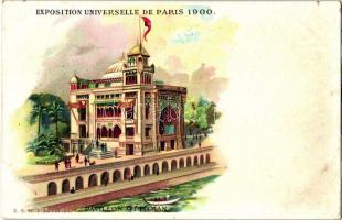 1900 Paris, Exposition Universelle, Pavillon Ottoman / Ottoman pavilion, E.S.W. I-XXVIII-22. litho (fa)