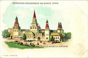 1900 Paris, Exposition Universelle, Pavillon de la Siberie / Siberian pavilion, E.S.W. I-XXVIII-28. litho