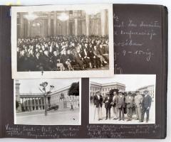 1928-1930  Családi fotóalbum 182 db többnyire 9x12 cm-es fotóval: Tátra, Trencsén, Pöstyén, Budapest...