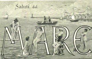 Saluti dal Mare / Greetings from the Sea, ladies in bathing suits