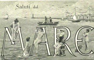 'Saluti dal Mare' / Greetings from the Sea, ladies in bathing suits