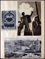 1936  Olaszországi tanulmány útról készült füzet, több mint 300 db újságkivágás a főbb nevezetessége...