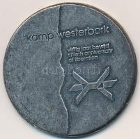 Hollandia 1995. "Westerborki tábor - Felszabadulás 50. évfordulója" fém emlékérem eredeti ...