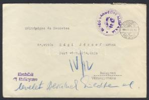 1944 Bereg vármegye alispánjának hivatalos borítékja