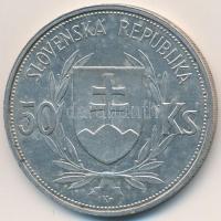 Szlovákia 1944. 50K Ag "Függetlenség 5. évfordulója" T:2,2-
Slovakia 1944. 50 Korun Ag &q...