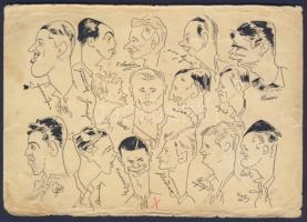 1936 Sparta-Austria labdarugó mérkőzés alkalmi bélyegzésű levelezőlap mely a SPARTA focistáit ábrázolja köztük Kalocsai Géza kárpátaljai magyar focista. Töredezett HUNGARIKA