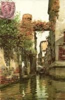 Venice, Venezia; Rio Albrizzi, litho, artist signed