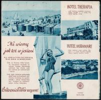 cca 1930-1940 Adria és Crikvenica képes ismertető prospektus / tourist guides