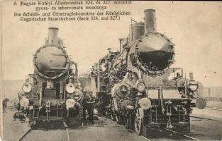 MÁV 324. és 327. sorozatú gyors- és tehervonatú mozdonya / steam engines of the Hungarian State Railways, Series 324 and 327.