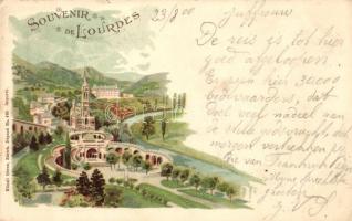 Lourdes, Künzli No. 493. litho (EK)
