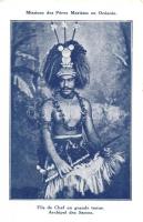 Mission des Peres Maristes en Oceanie, Fils de Chef en grande tenue, Archipel des Samoa / Son of the Chief, Samoan folklore