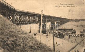Ekaterinoslav, Dnipropetrovsk; bridge, tram