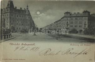 1899 Budapest VI. Andrássy úti körönd; Edgar Schmidt (fa)