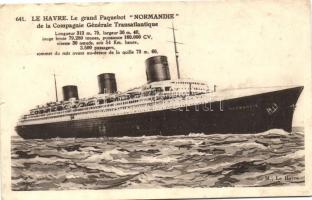 SS Normandie, Le grand Paquebot de la Compagnie Générale Transatlantique / The greatest ship of the General Transatlantic Company (small tear)