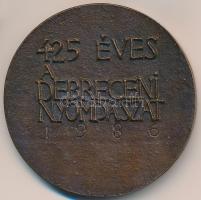 Ligeti Erika (1934-2004) 1986. "425 éves a debreceni nyomdászat" Br érem (65mm) T:2