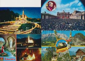 Képeslap gyűjtemény: magyar és külföldi városképes lapok rengeteg egyházi vonatkozásúval, hozzá kevé...