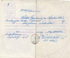 1944 Svéd útlevél hitelesített másolat