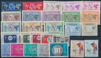 Communication 27 stamps, Kommunikáció 27 klf bélyeg, közte sorok